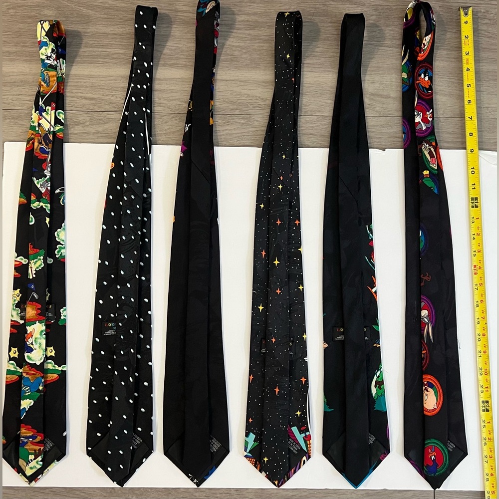 6‎ Vintage 1993 Looney Tunes Mania, Warner Bros., Polyester Neck ties - Picture 5 of 5